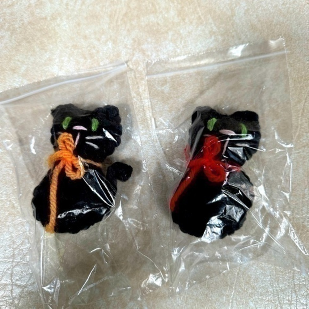 Handmade Crocheted Kitties - Set of 2